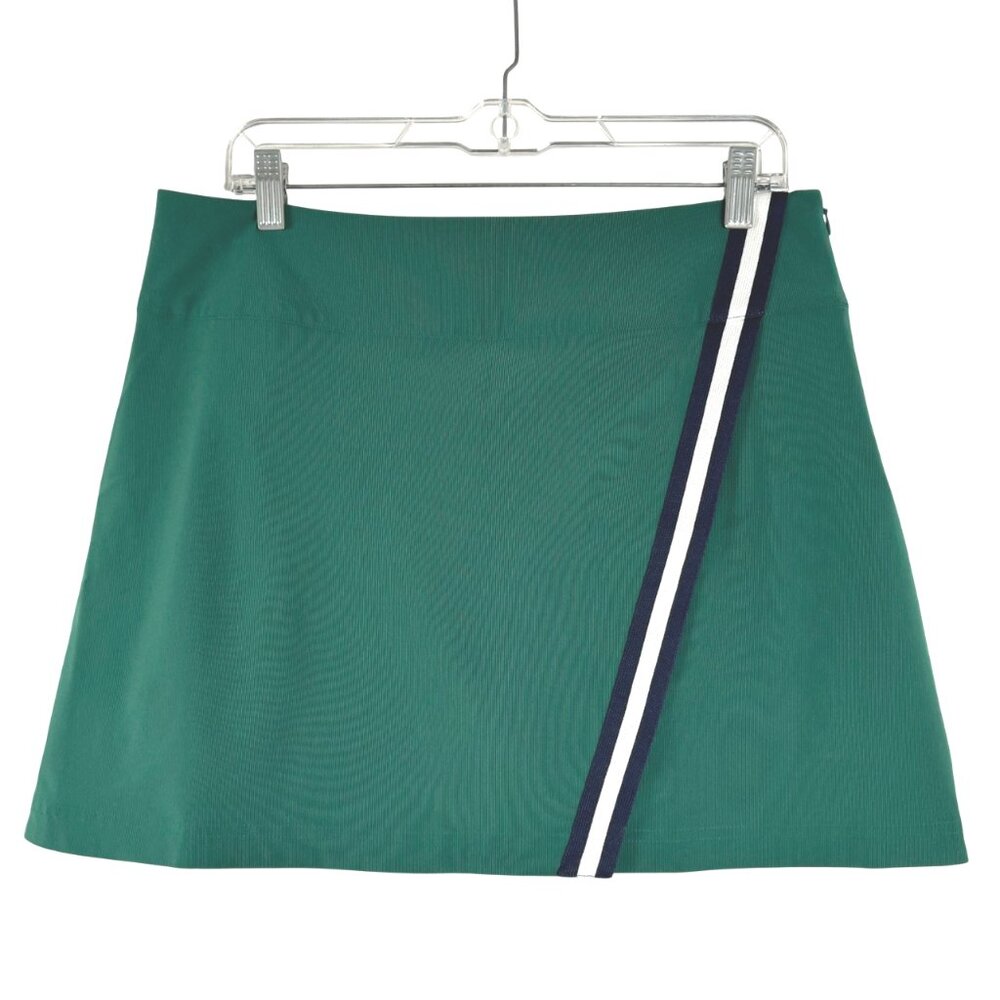Vineyard Vines Teal Skort with Navy and White Stripe